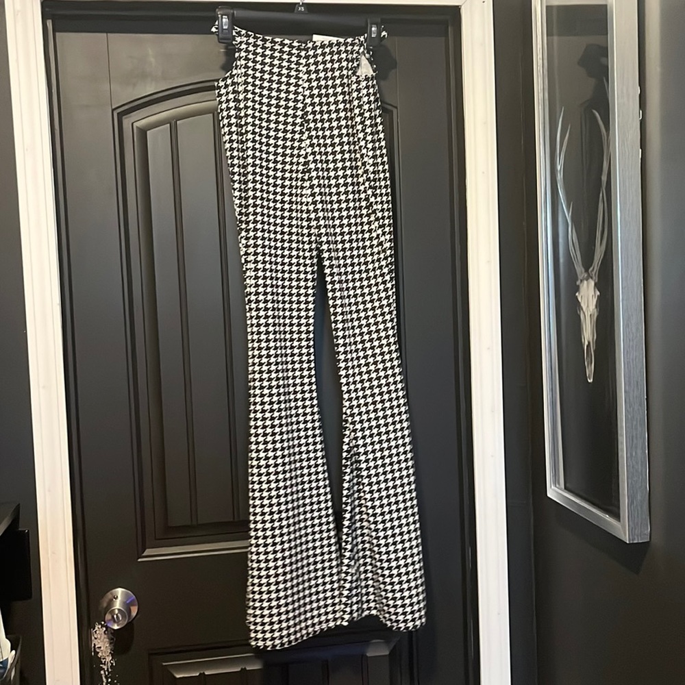 Houndstooth Bellbottoms NWT